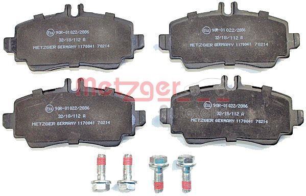 METZGER 1170041 Bremsbelagsatz, Scheibenbremse